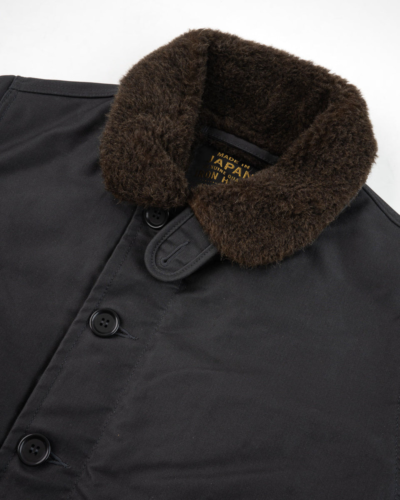 OILED WHIPCORD N1 DECK JACKET - BLACK 7