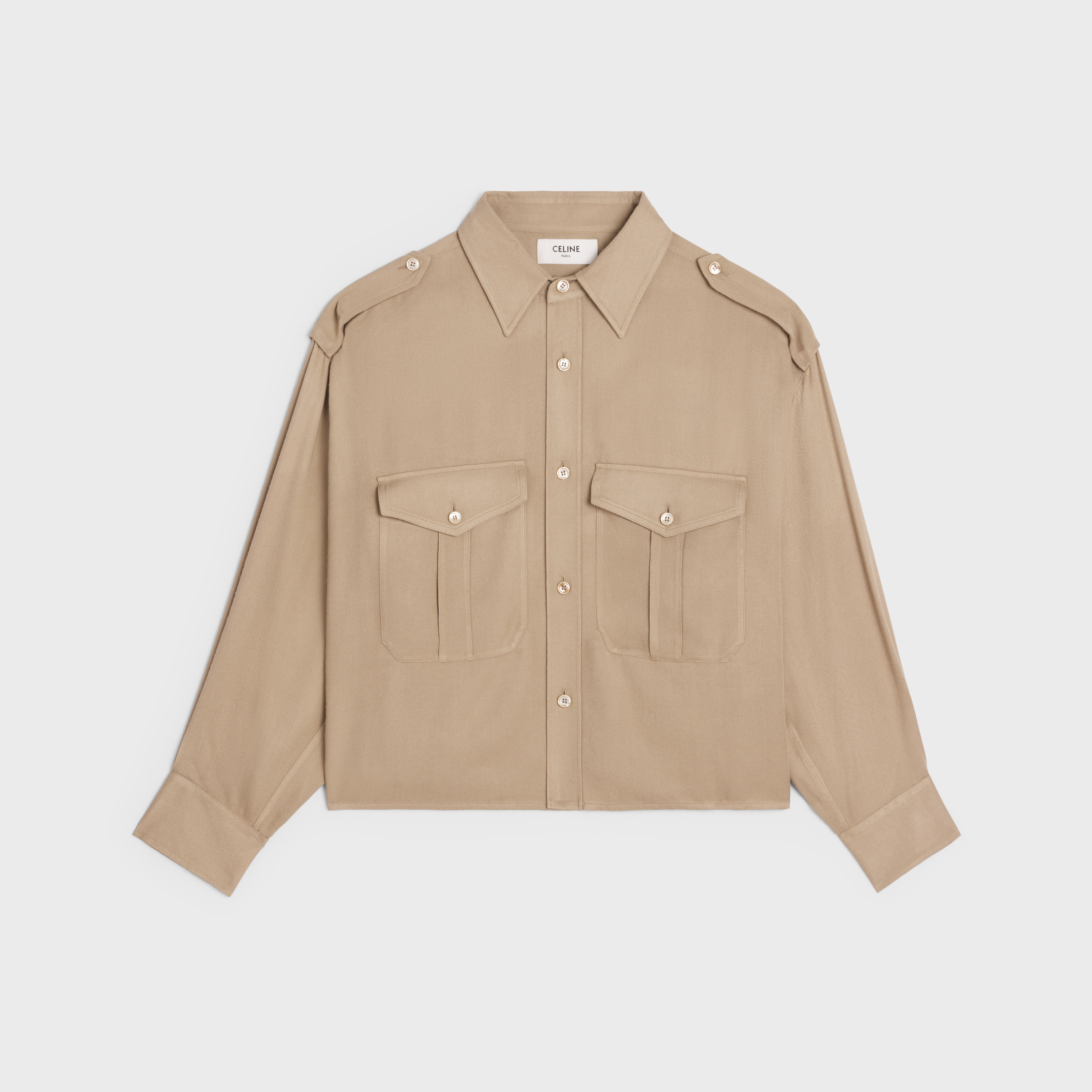 Reporter boyfriend shirt in viscose - 1