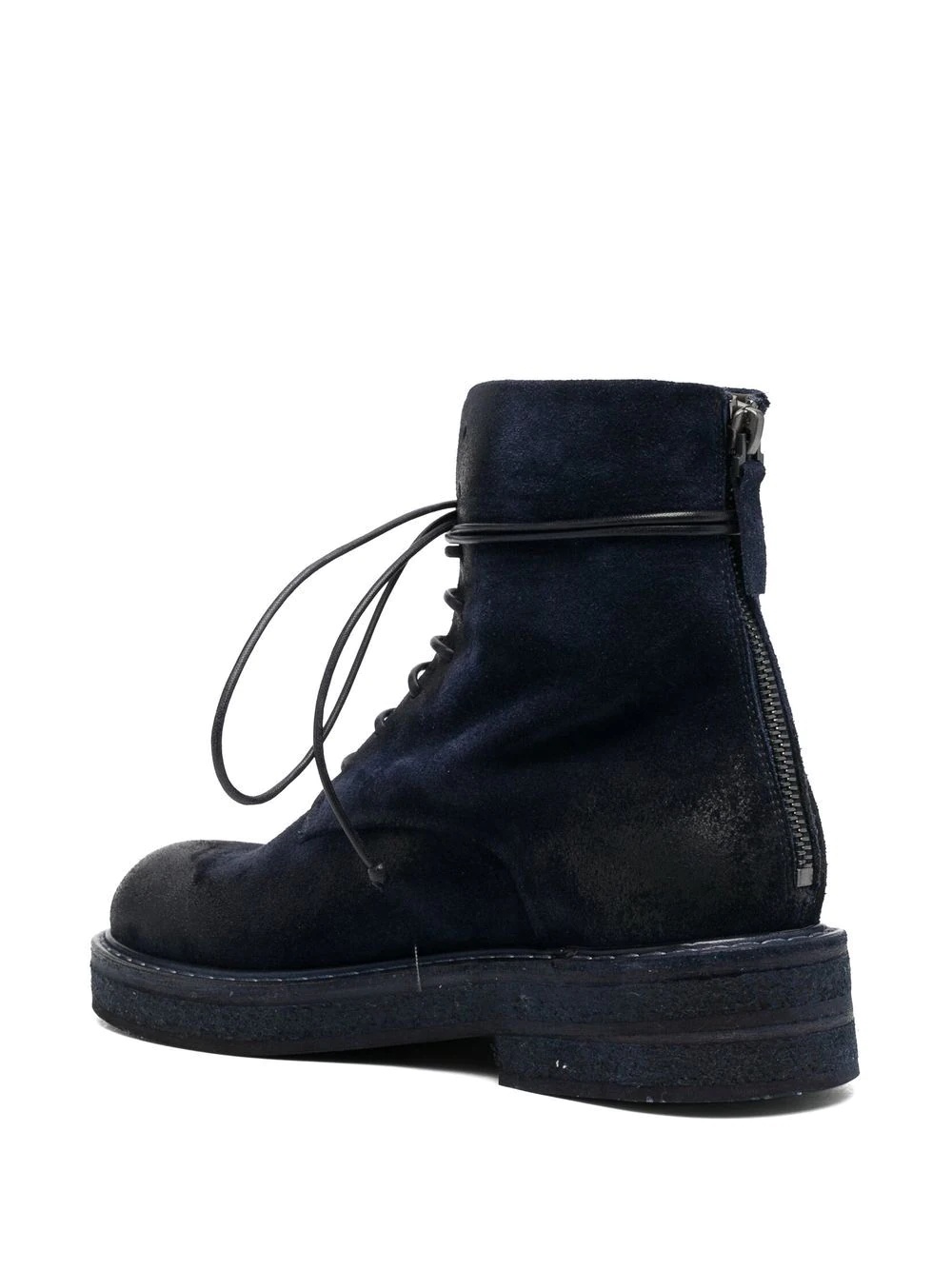 lace-up suede boots - 3