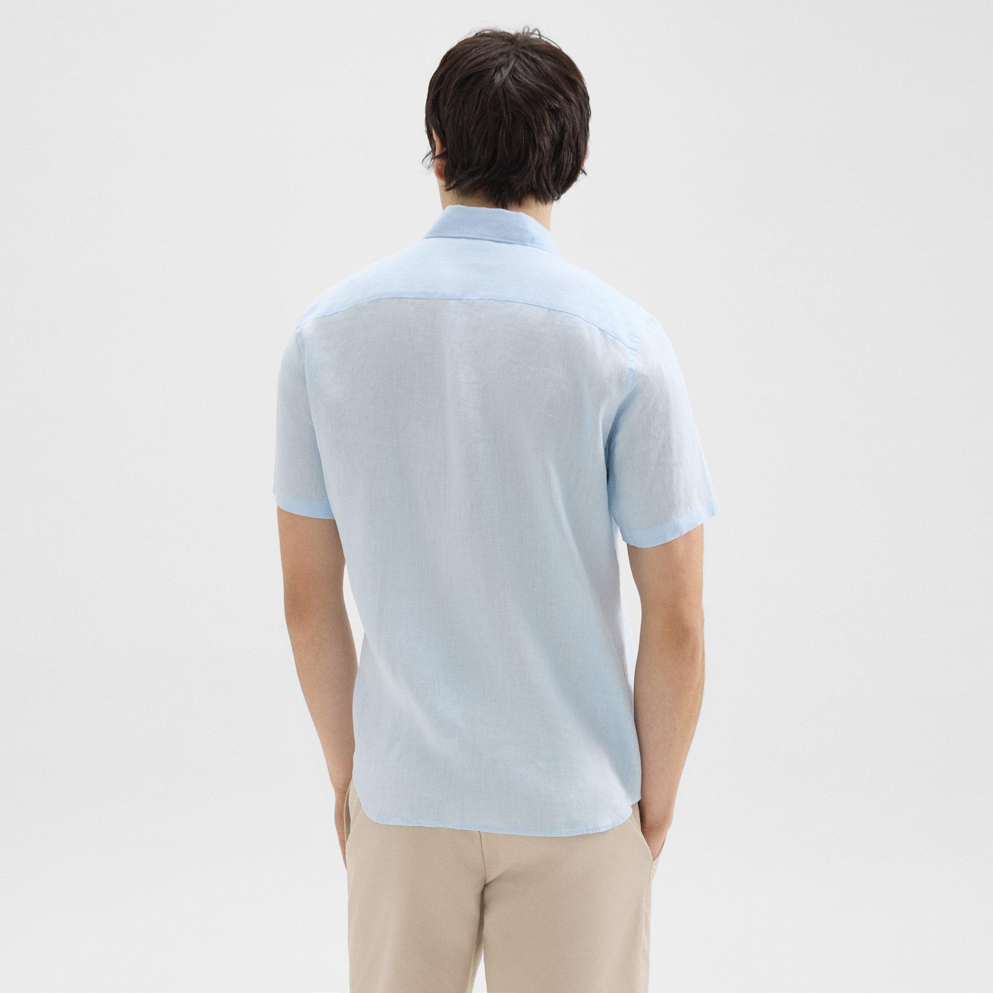 Irving Short-Sleeve Shirt in Relaxed Linen - 4
