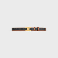 【直営・関税送料込】Medium Triomphe belt Medium 25MM Triomphe Belt IN Taurillon Leather - BLACK | CELINE