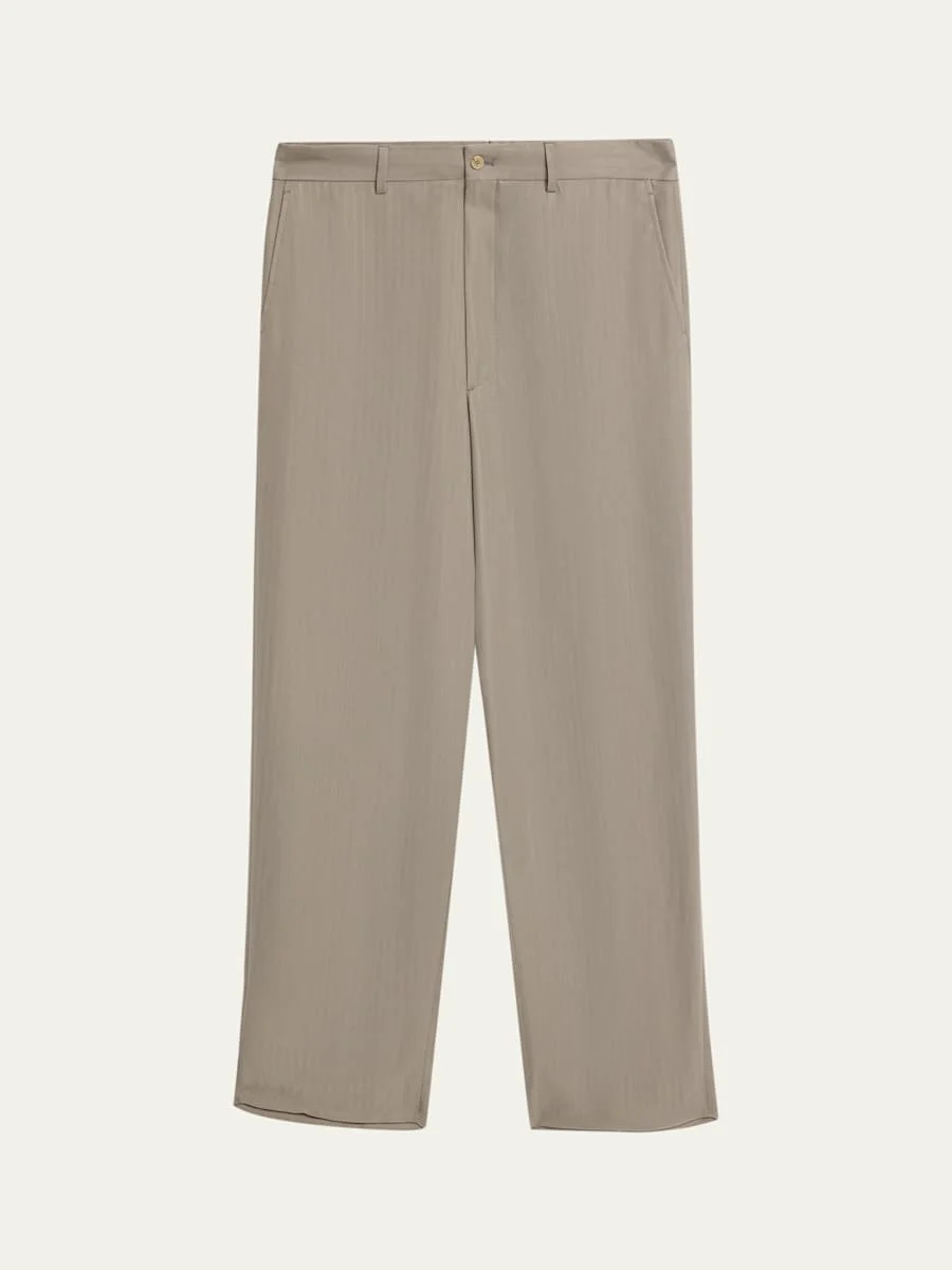 Straight-Leg Tailored Pants - 1