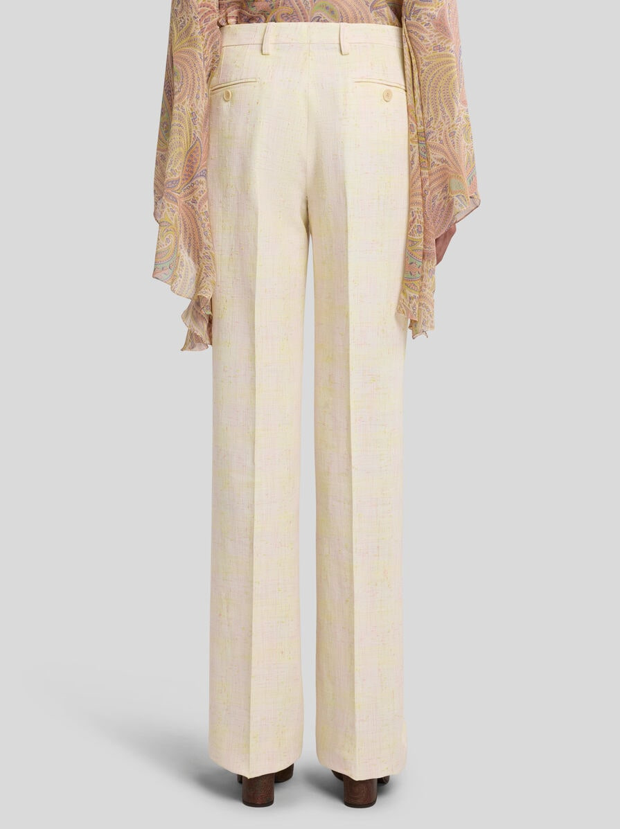 SLUB LINEN-BLEND TROUSERS - 5