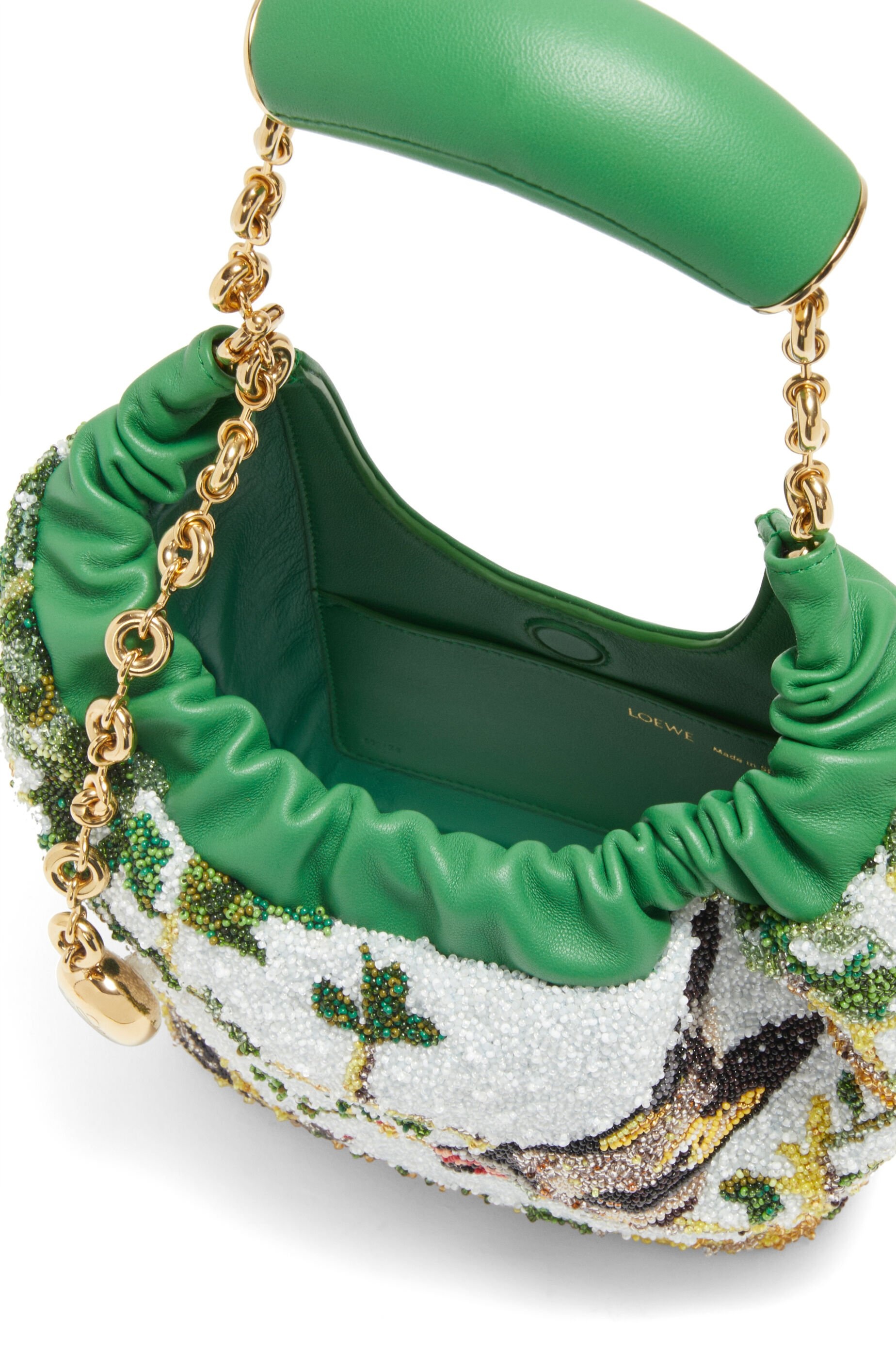 Mini Squeeze bag in beaded leather - 8