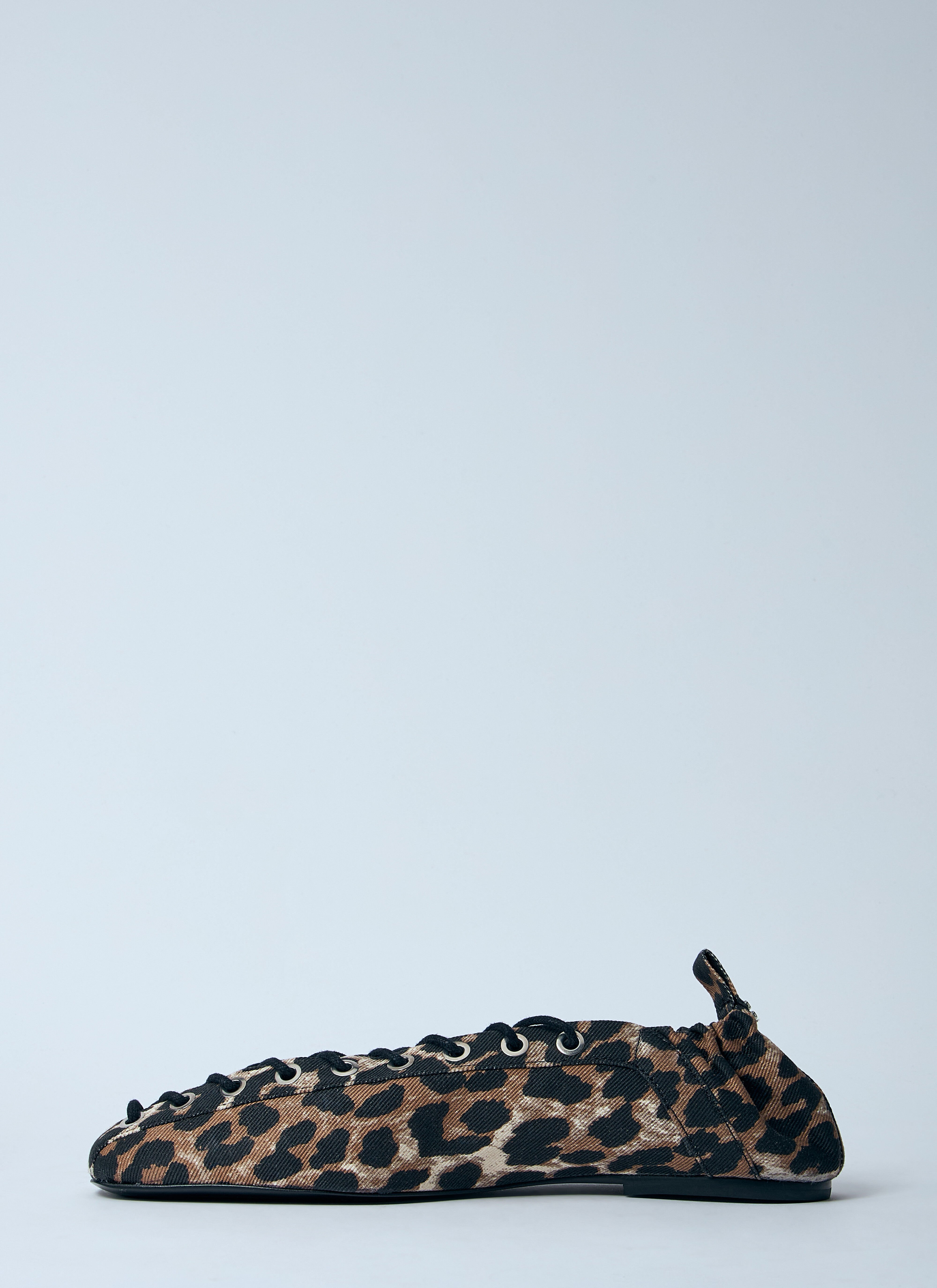 Leopard Oleatex Ballerina Flats - 4