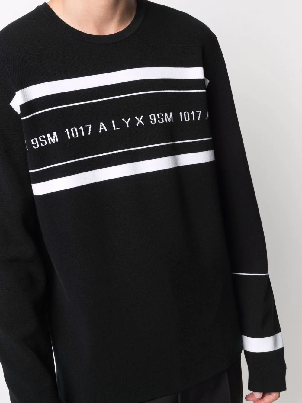 logo-print crew neck sweatshirt - 5