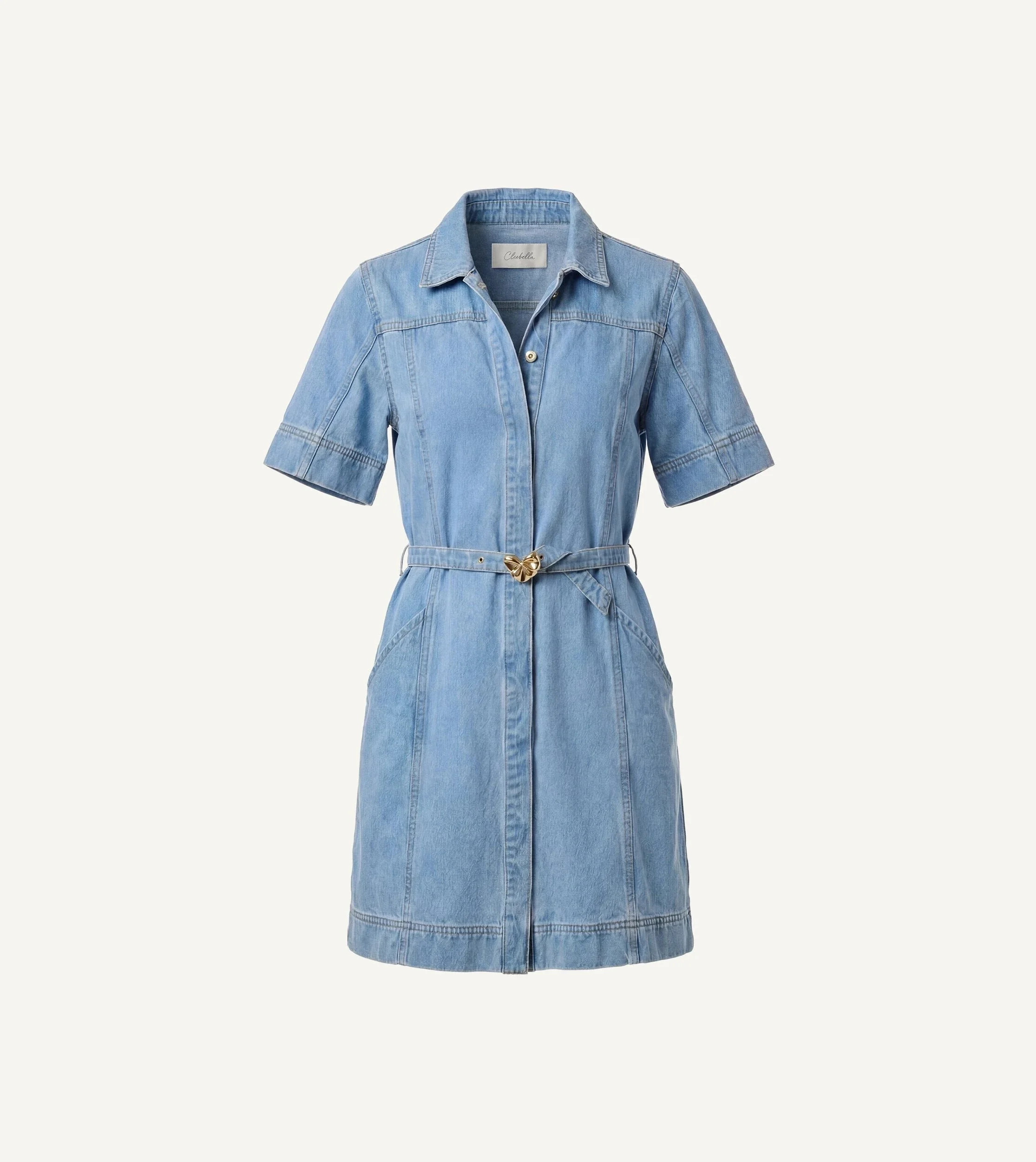 WHITNEY DENIM DRESS | LIGHT DENIM - 1