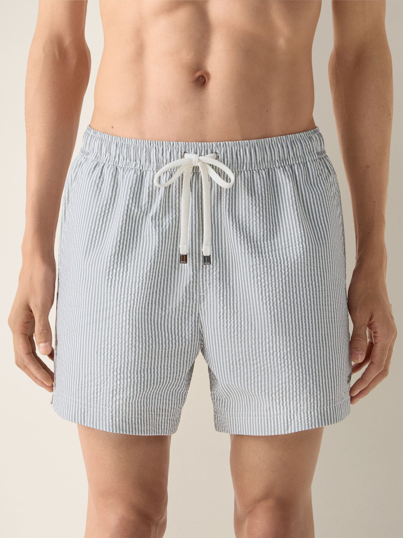 ZEGNA STRIPED SWIM TRUNKS outlook