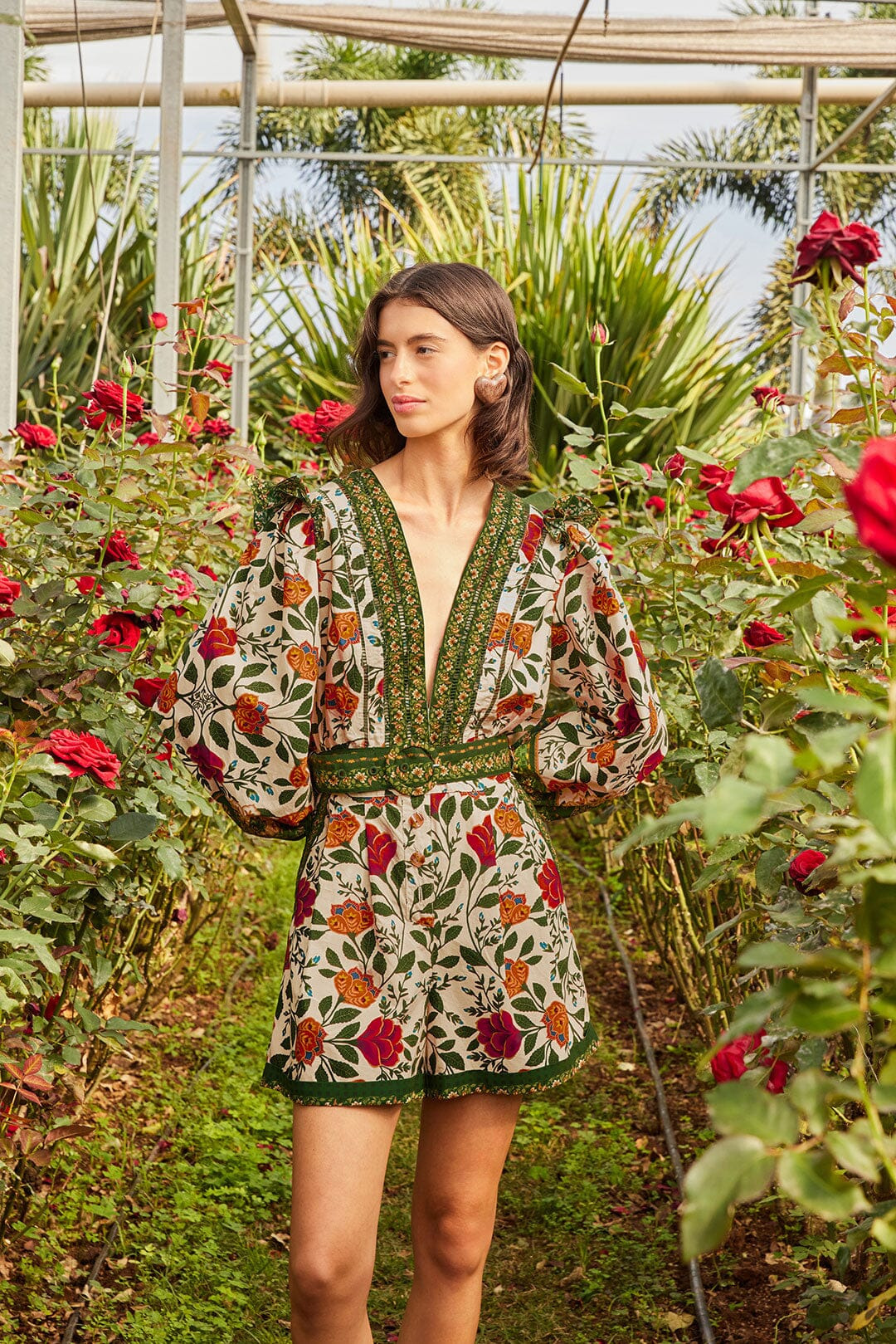 Sand Garden Tapestry Organic Cotton Romper - 2