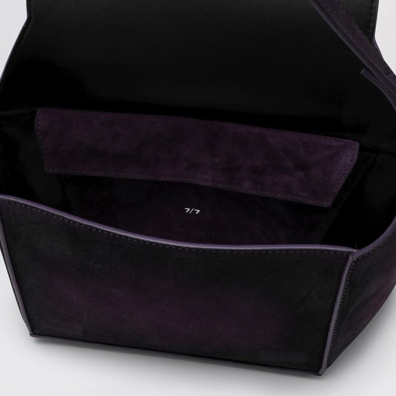 The Attico THE ATTICO DARK VIOLET 7/7 SUEDE SHOULDER BAG - 5