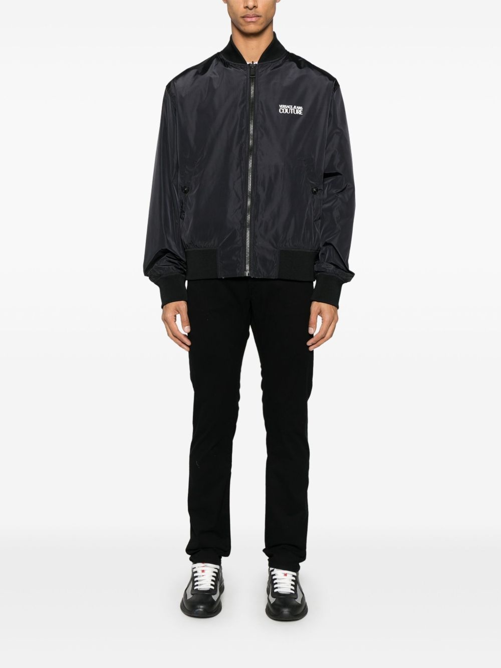 Barocco-print bomber jacket - 6