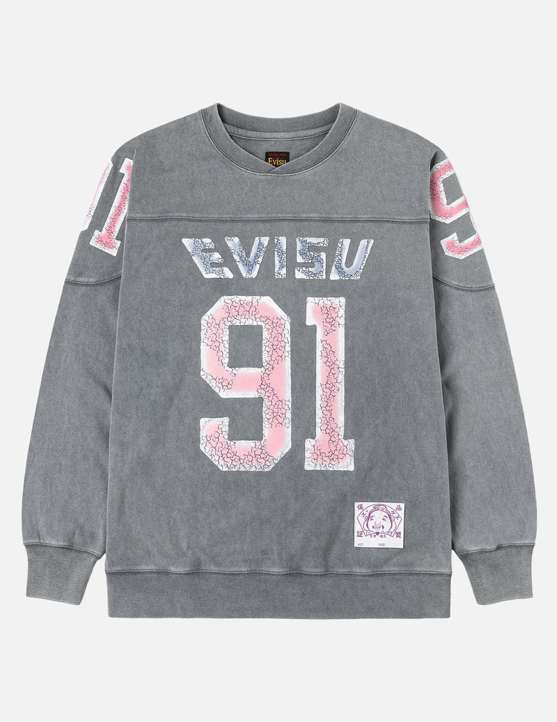Logo and "91" Print Regular Fit Long-Sleeve T-shirt 1