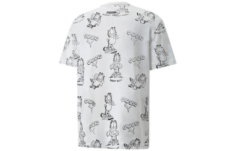 PUMA PUMA x GARFIELD Printed Tee 'White' 534434-02 outlook