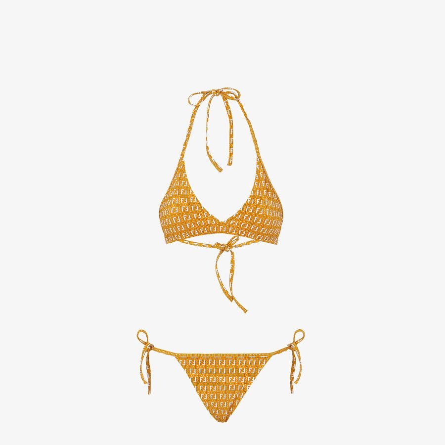 Orange LYCRA® bikini - 1