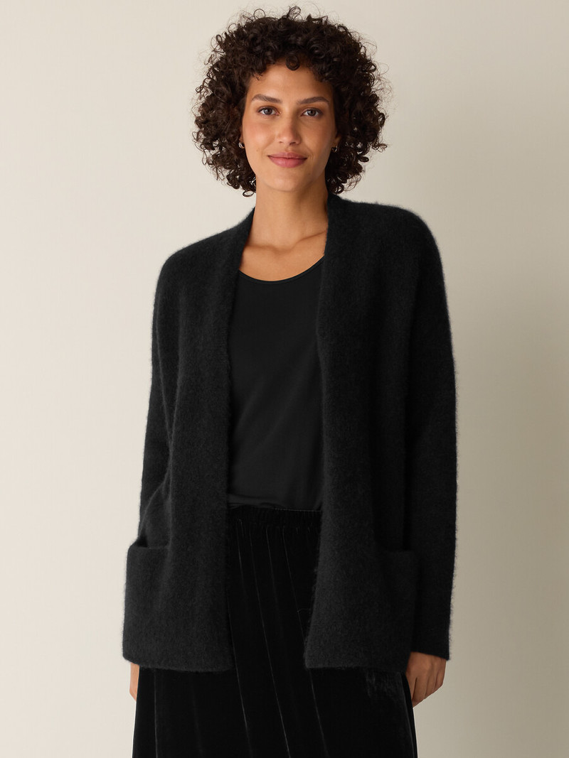 EILEEN FISHER Cashmere Silk Boucle Bliss Cardigan outlook