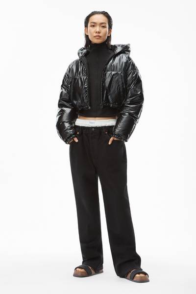 Alexander Wang CROPPED DOWN PUFFER IN GLOSSY NYLON outlook