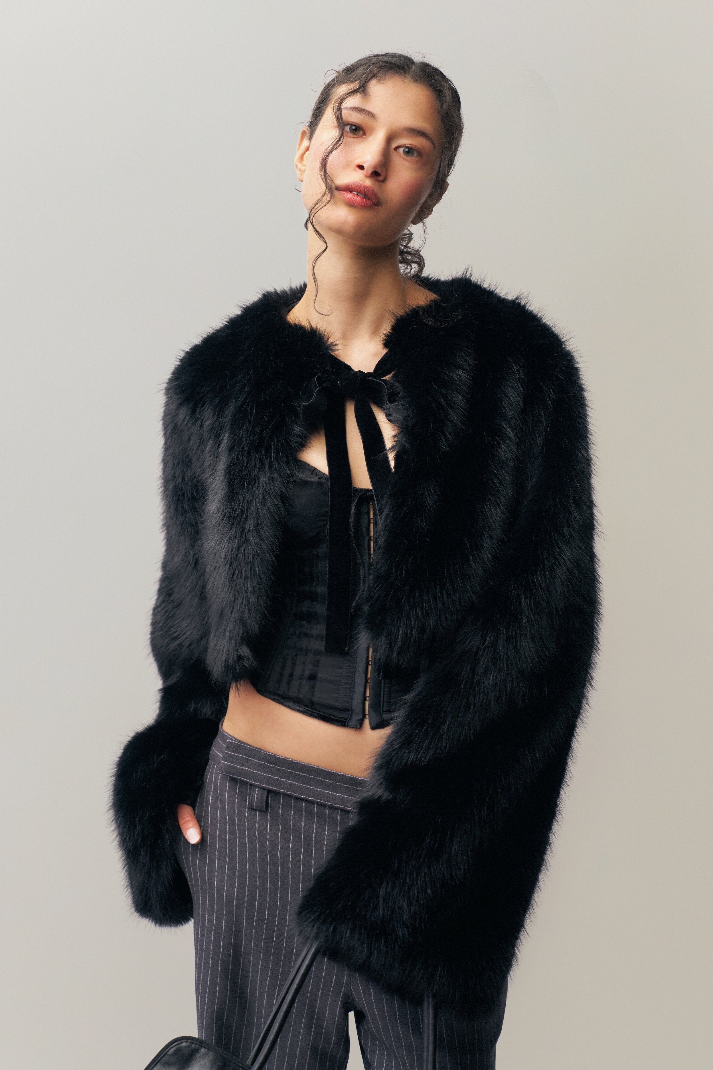 ALYANA FAUX FUR JACKET - 3