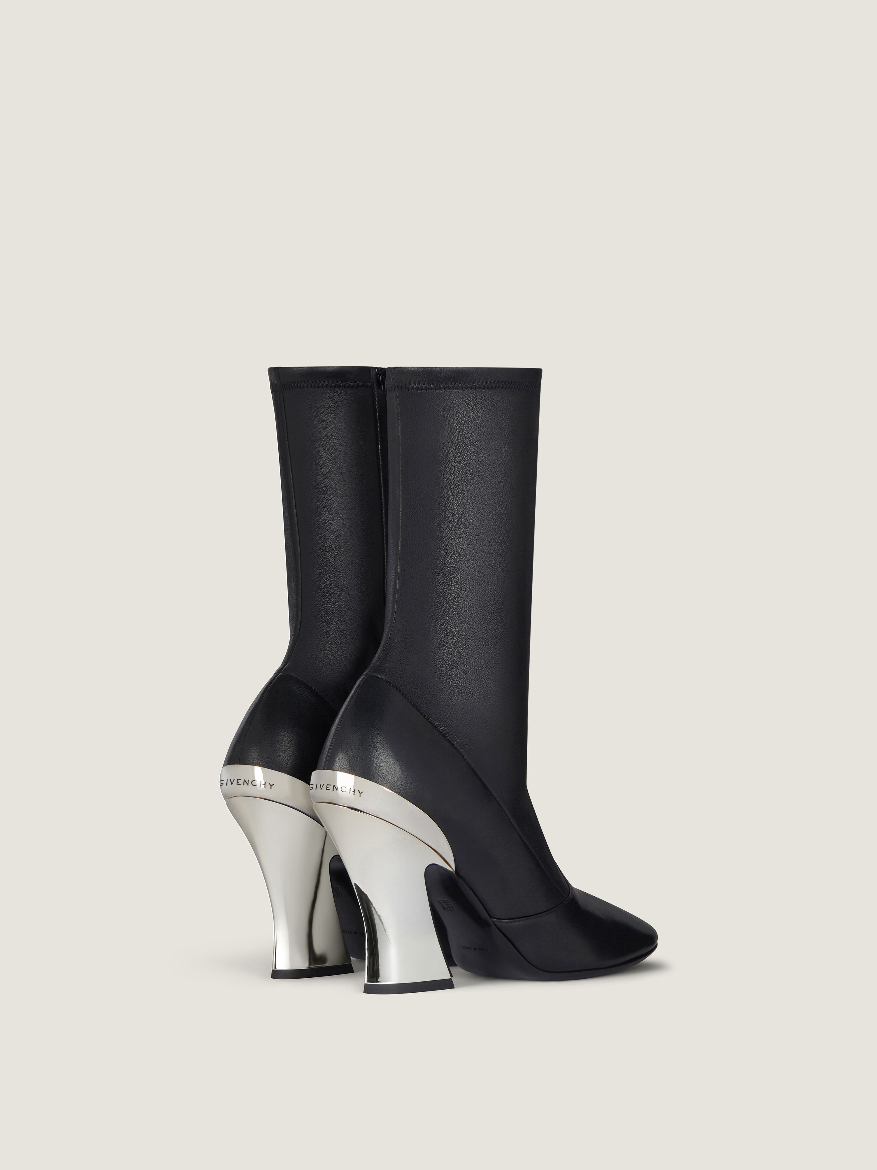 SCULPTED ANKLE BOOTS IN NAPPA LEATHER - 4