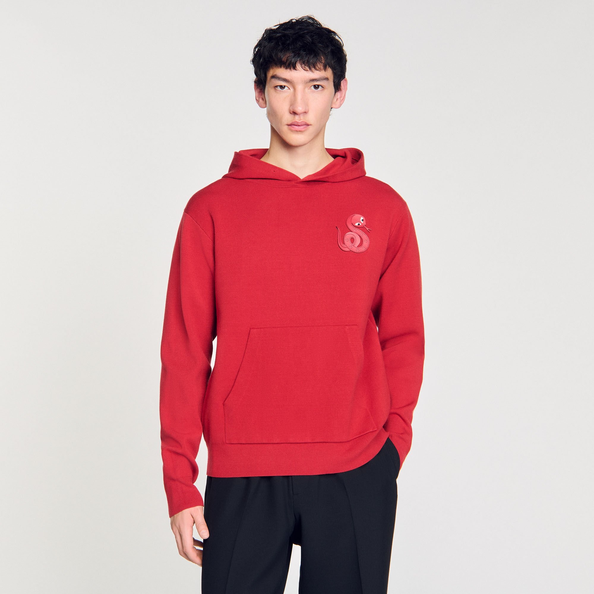 KNIT SWEATSHIRT WITH SNAKE DETAIL - 4