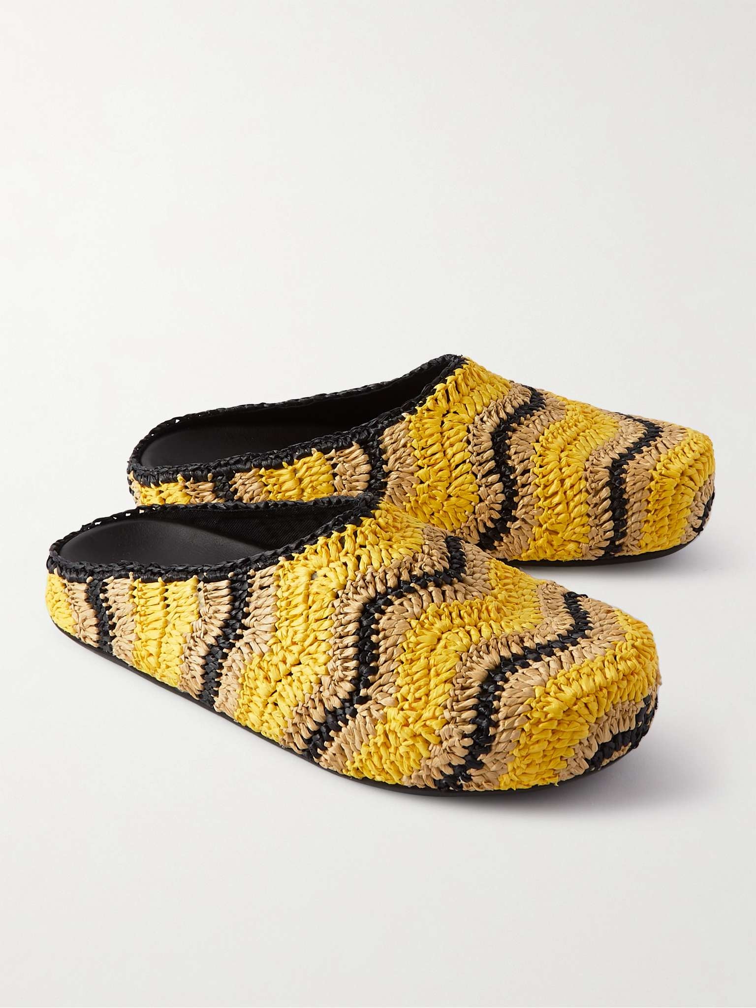 + No Vacancy Inn Striped Woven Mules - 4