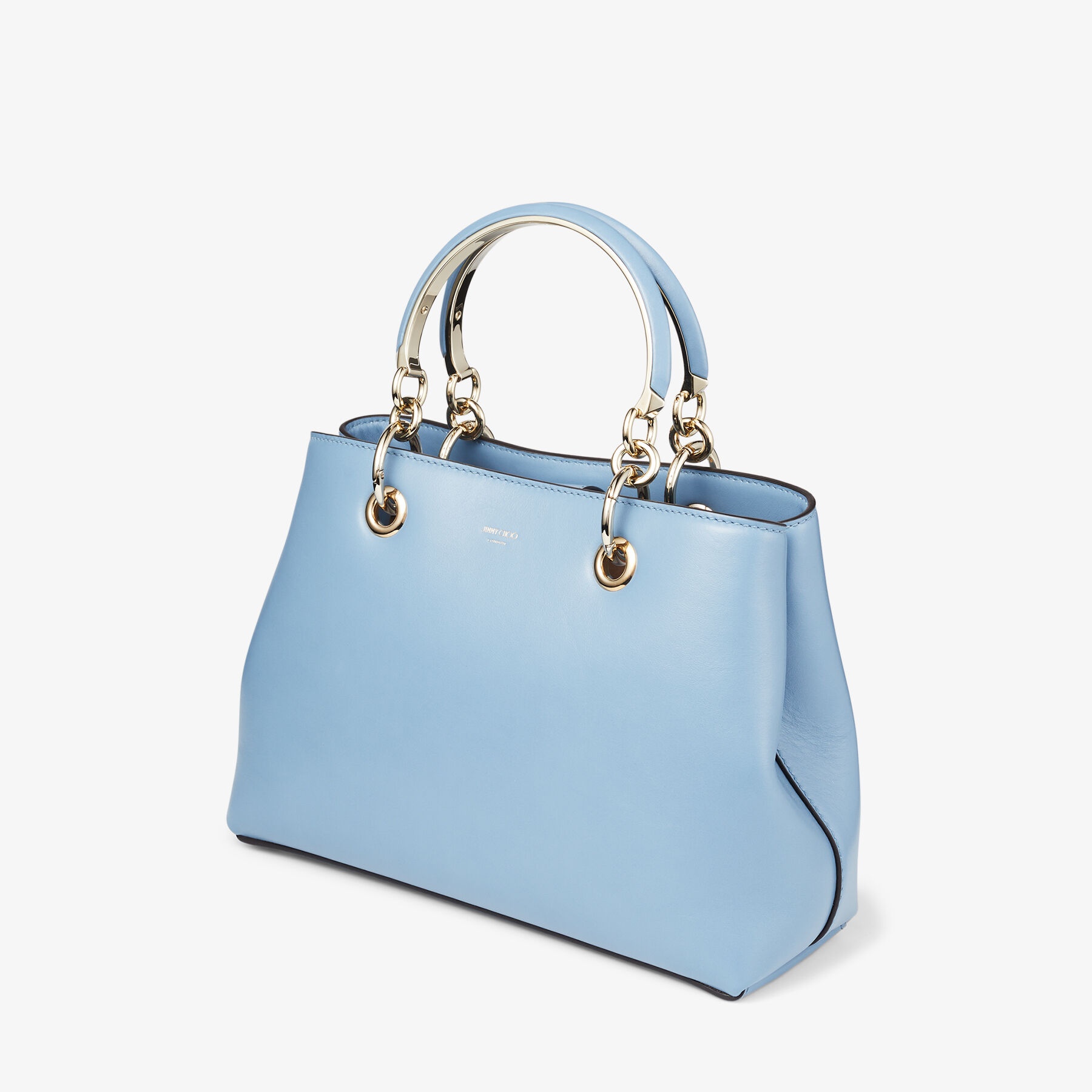 Bon Bon Tote S
Smoky Blue Soft Shiny Calf Leather Tote Bag - 5