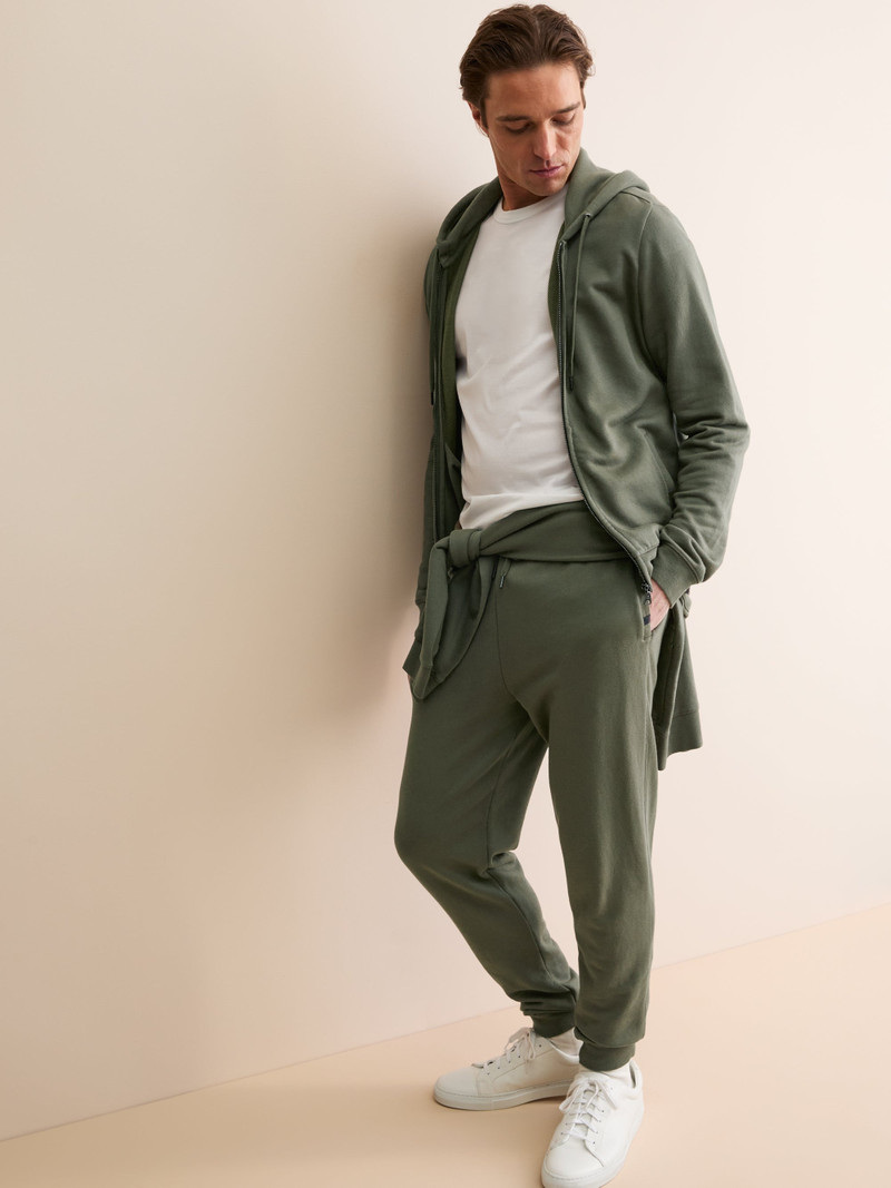 Men's Sweatpants Quinn Cotton Modal Khaki 8