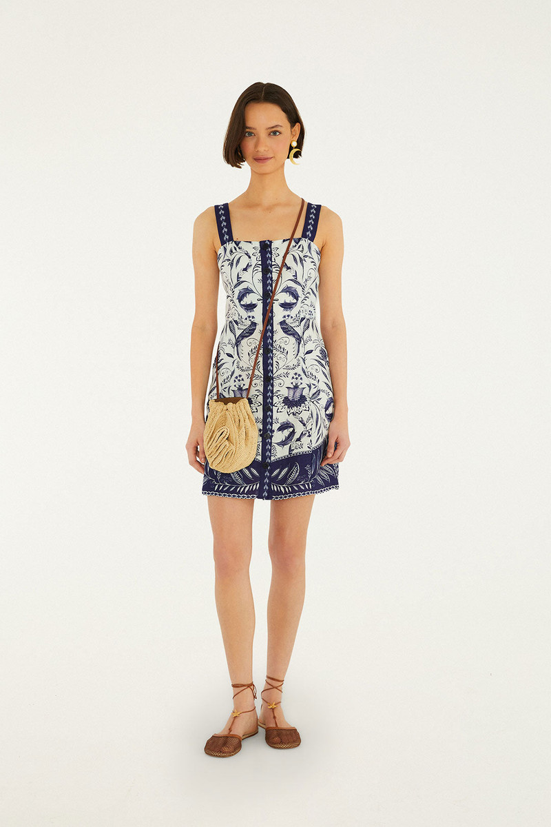Off-White Nina Euroflax Premium Linen Mini Dress 1