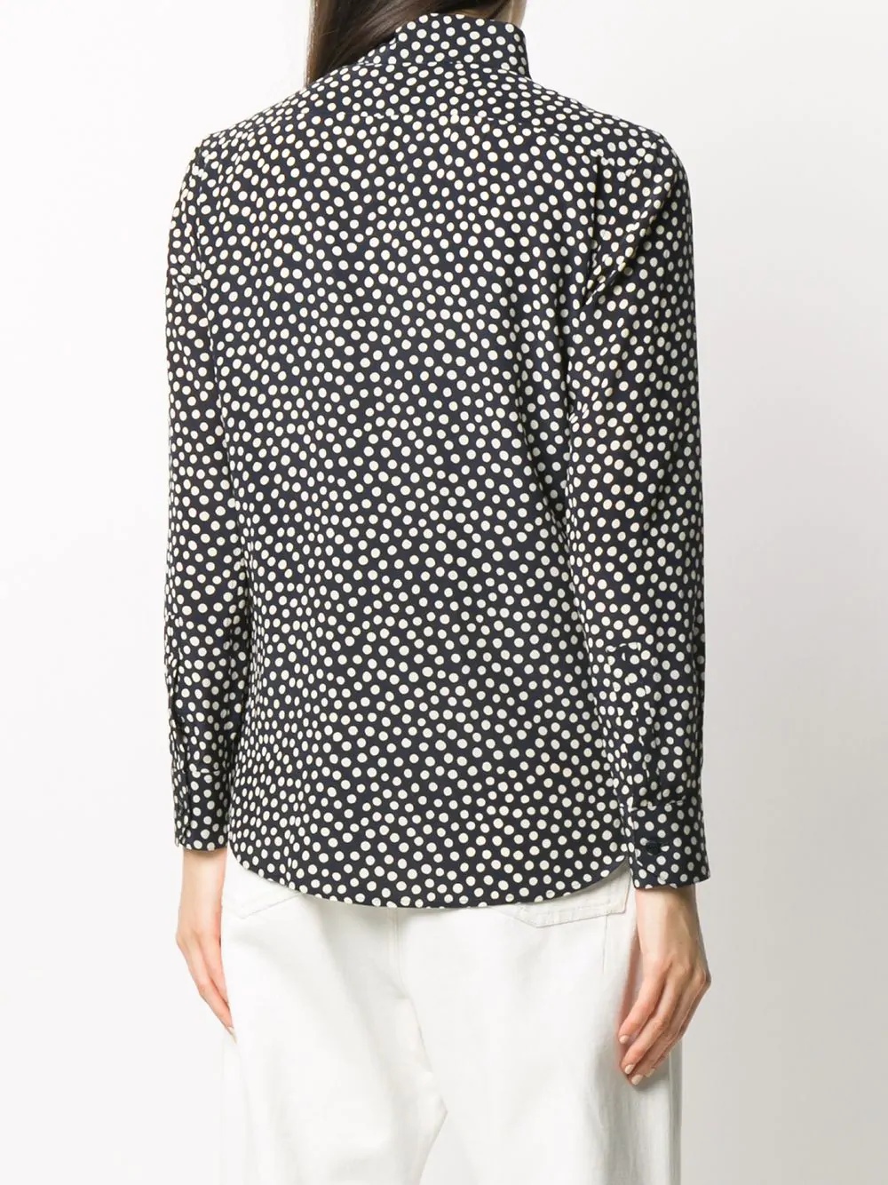 Col Paris Classique Pois shirt - 4