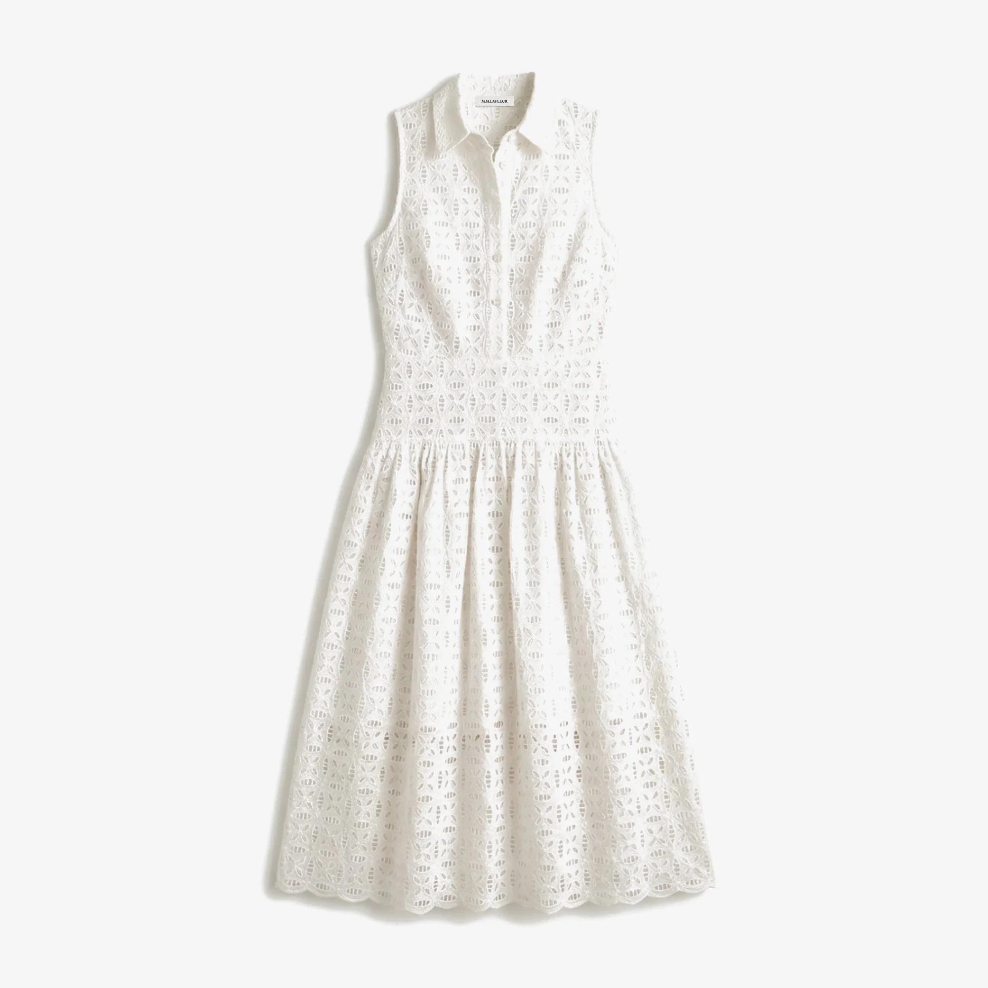 Theodora Aperitivo Dress - Circular Eyelet - 1