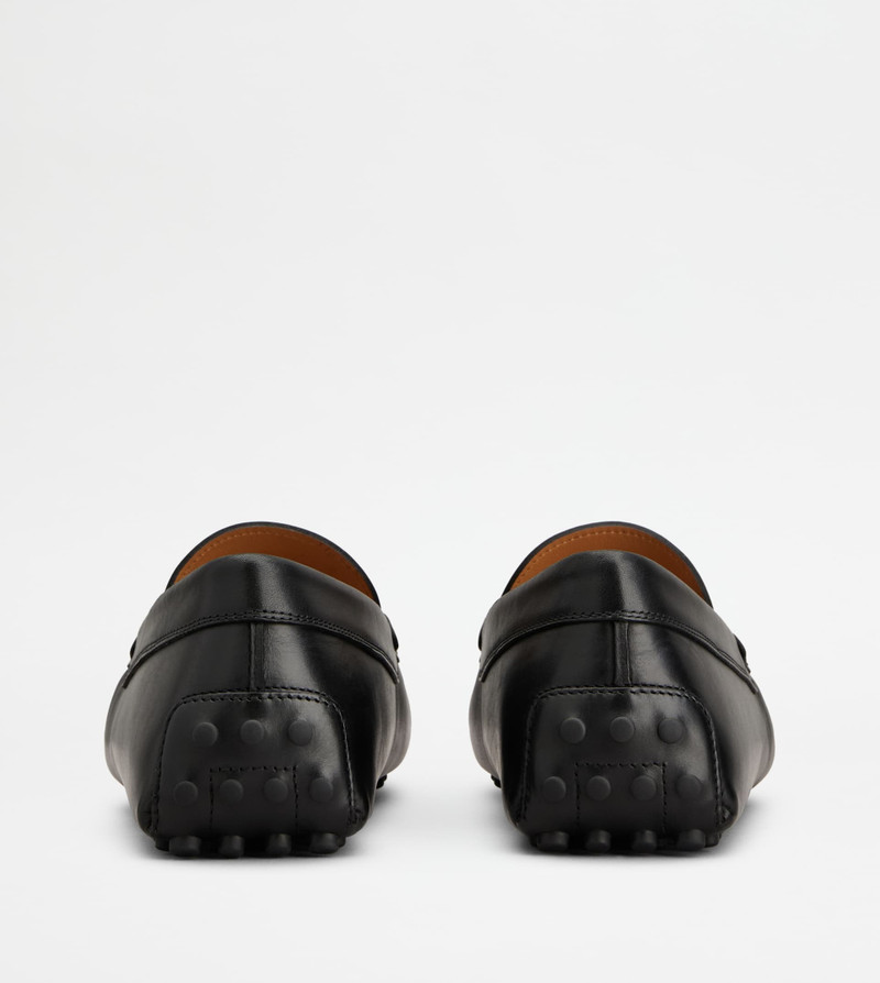 Tod's GOMMINO DRIVING SHOES IN LEATHER - BLACK outlook