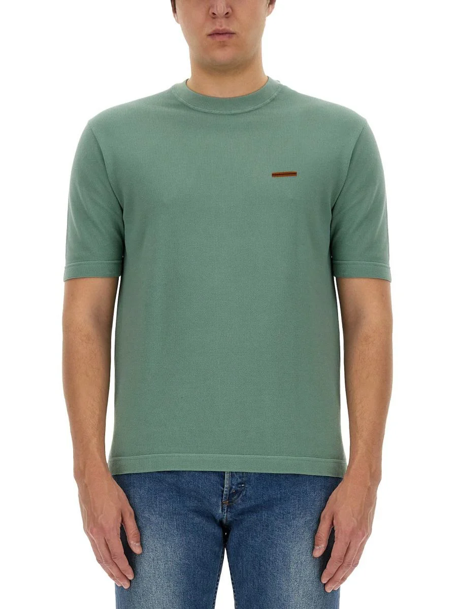 Zegna ZEGNA T-SHIRT WITH LOGO - 1