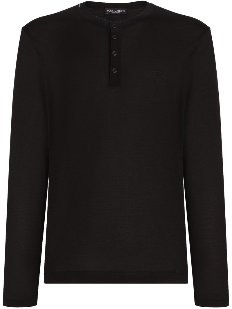 button-neck T-shirt 1