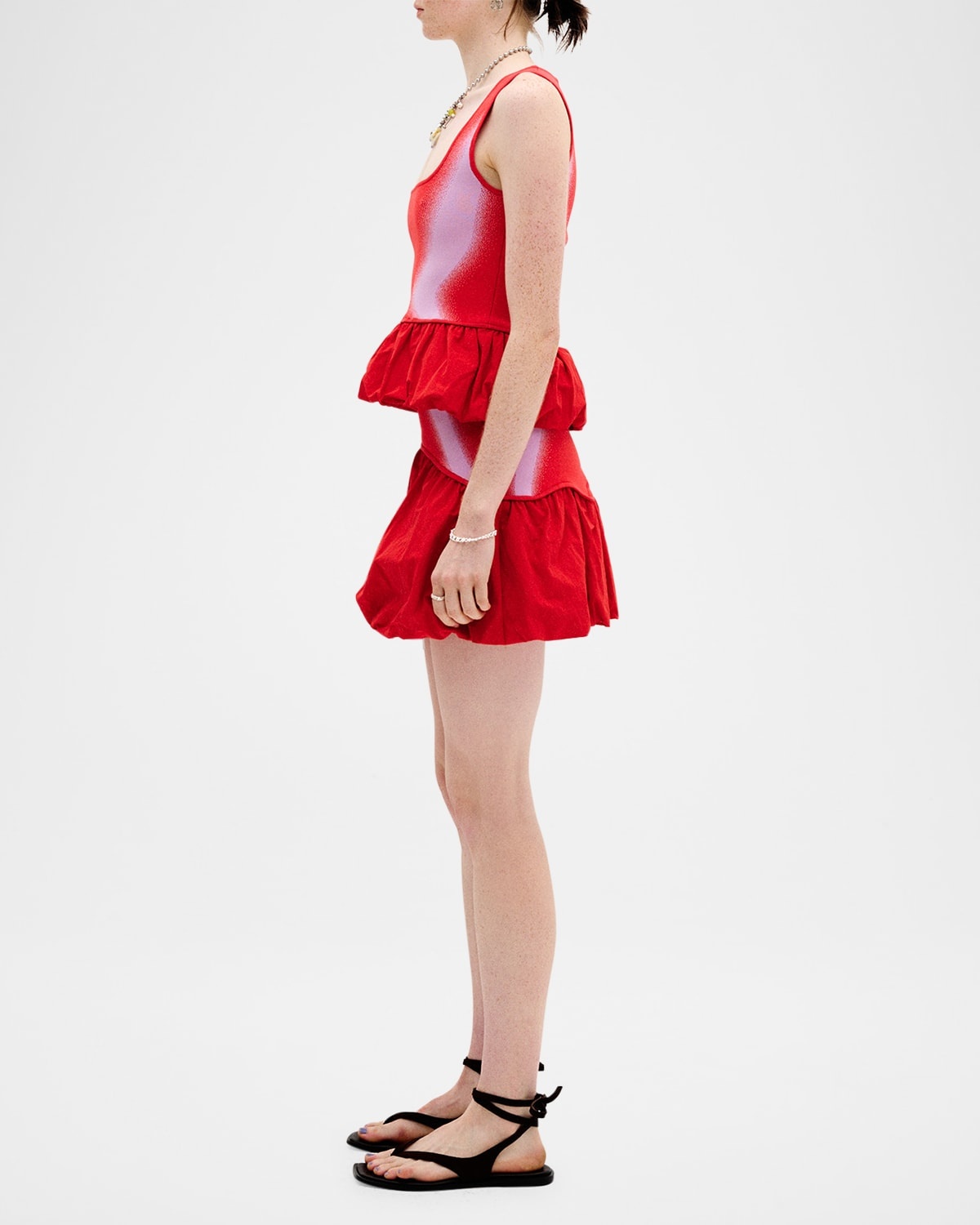 Clivia Bubble-Hem Mini Skirt - 2