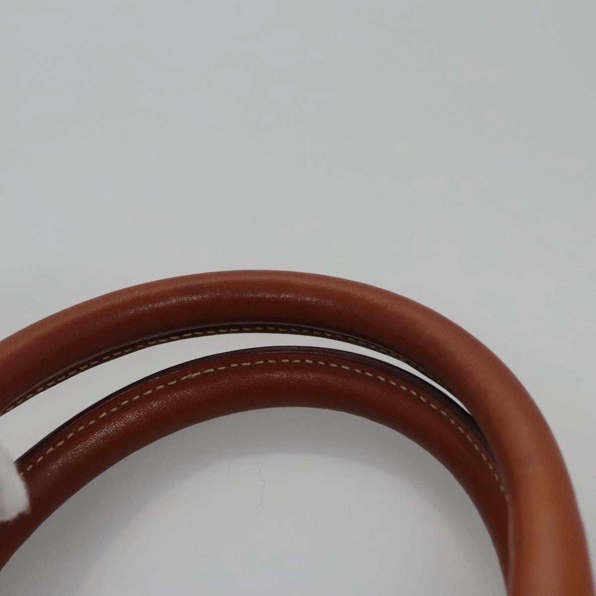 CELINE Macadam Canvas Hand Bag Pvc Leather Brown - 9