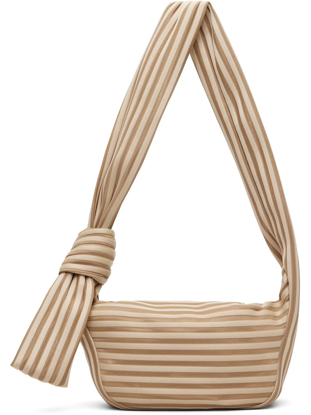 Beige Linear Knit 58 Bag - 1