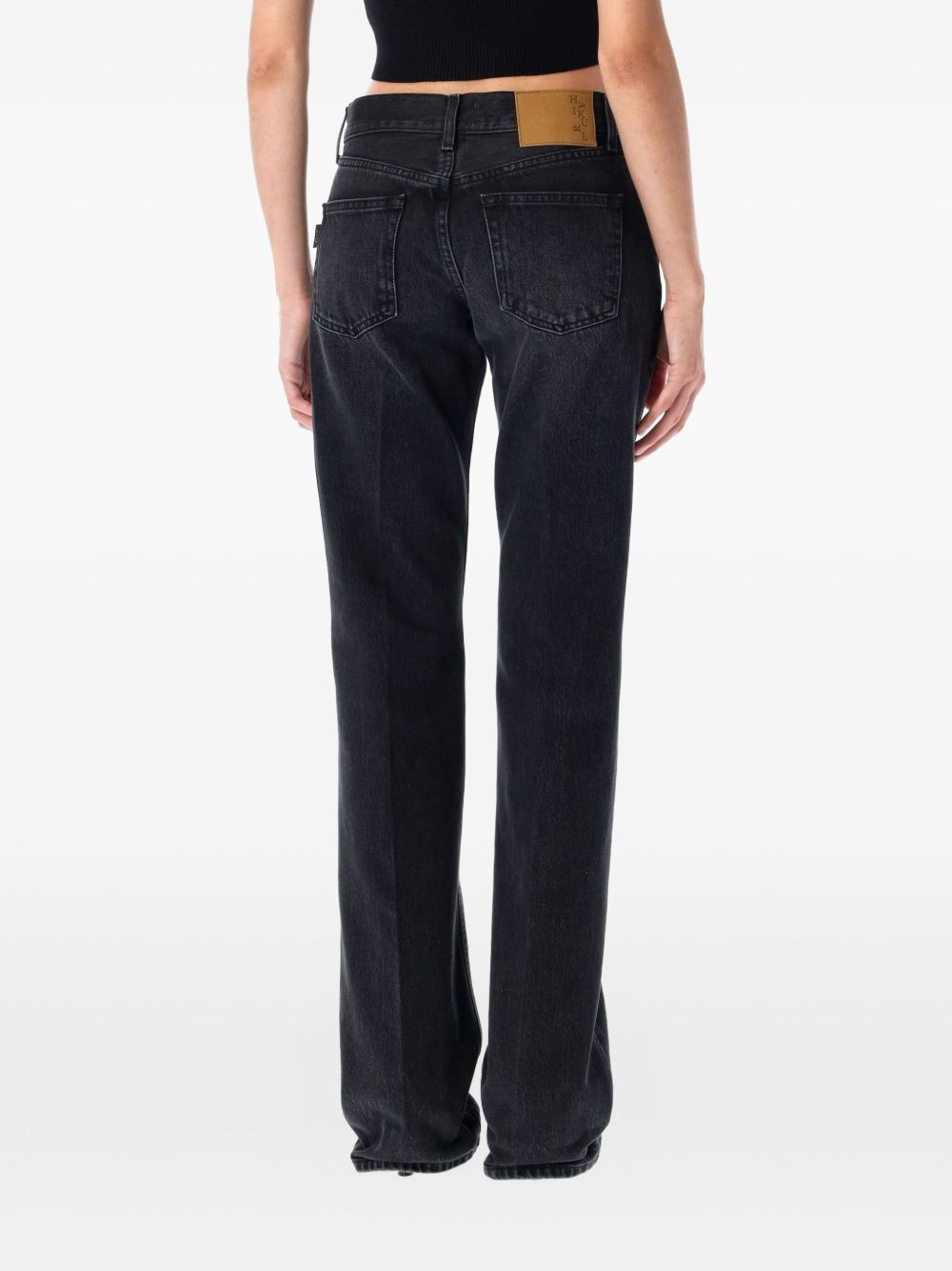 Carly mid-rise straight jeans - 2