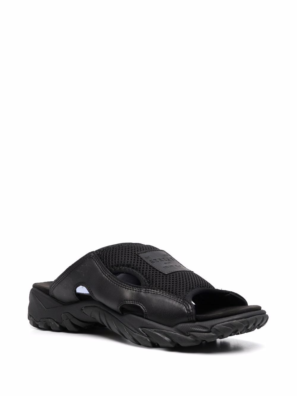 Striae leather sliders - 2