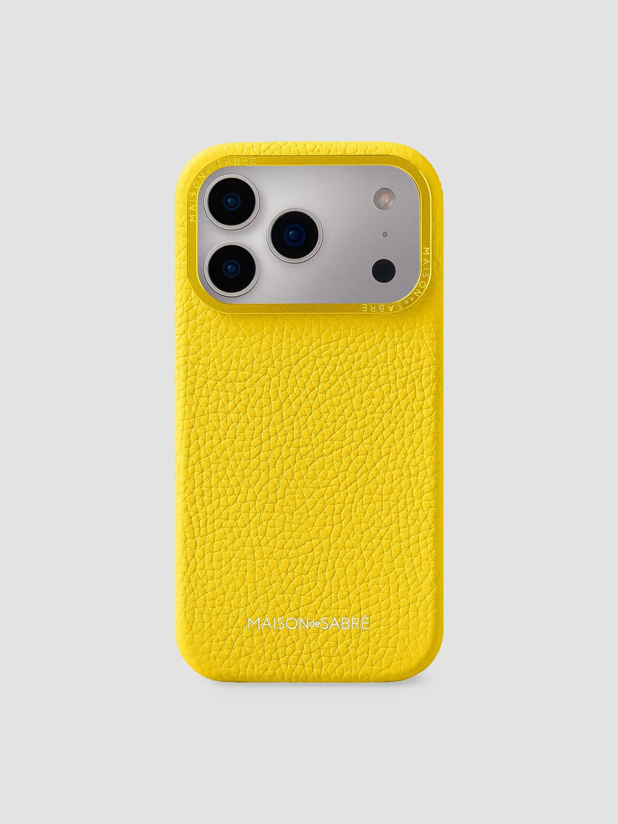 Leather Phone Case (iPhone 18 Pro) - Daisy Yellow - 1