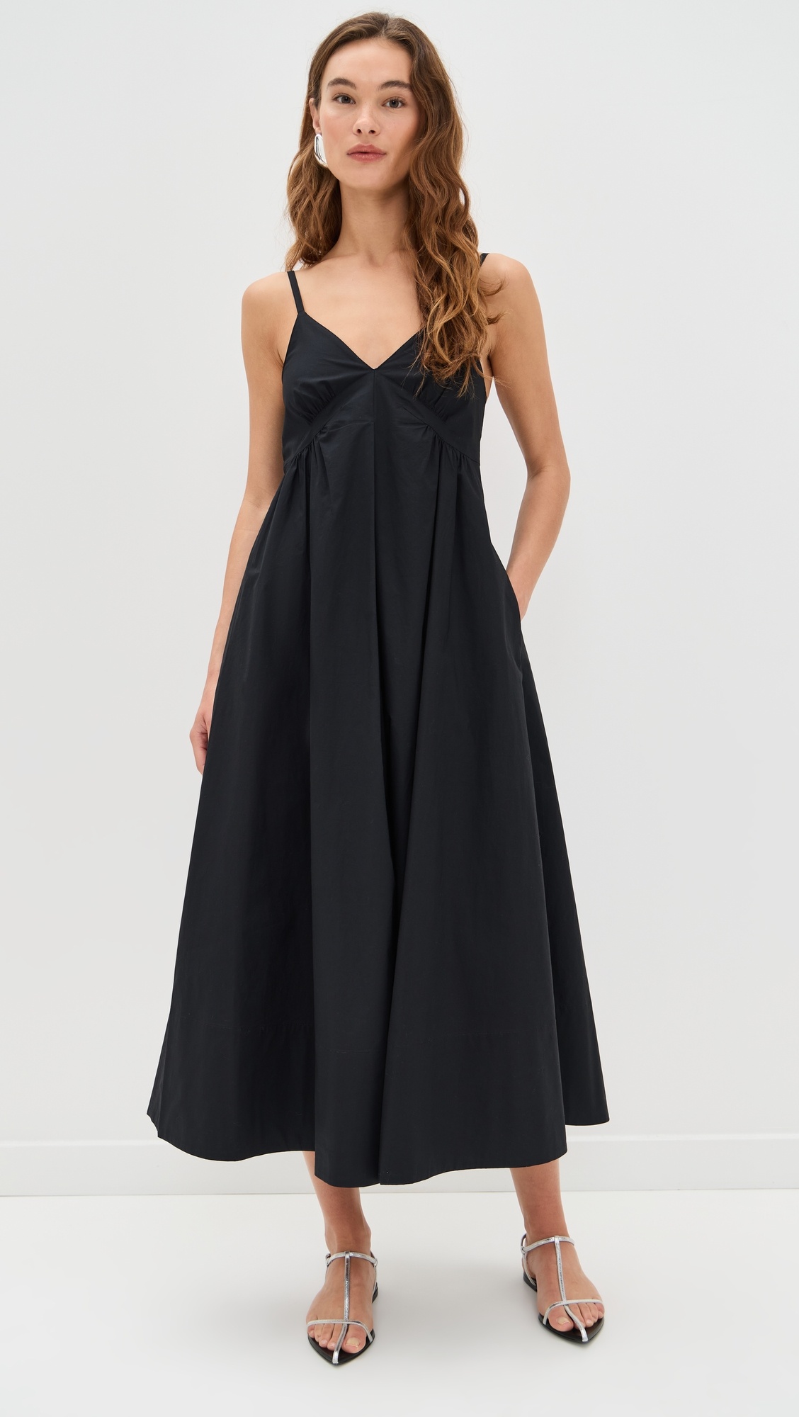 Barker Dress in Stretch Poplin - 6