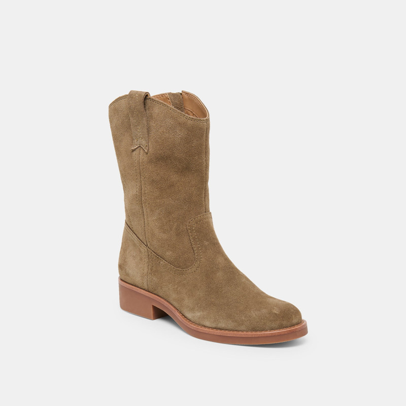 HALINE H2O BOOTS OLIVE SUEDE 3
