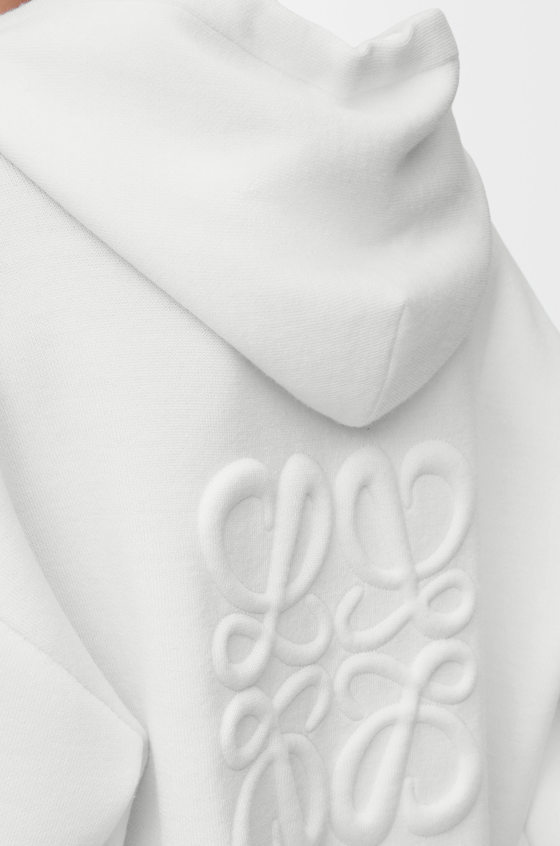 Anagram zip-up hoodie in wool - 5