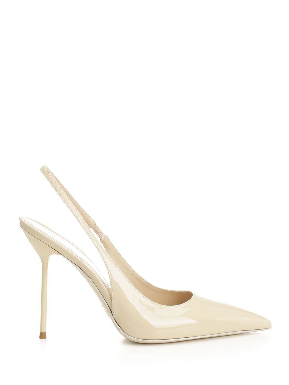 Lidia Slingback Patent Pumps Beige - 1