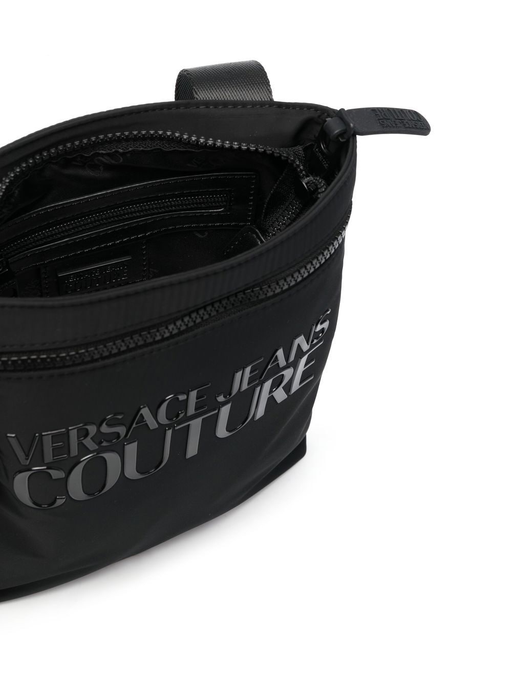 logo-print zip-up messenger bag - 5