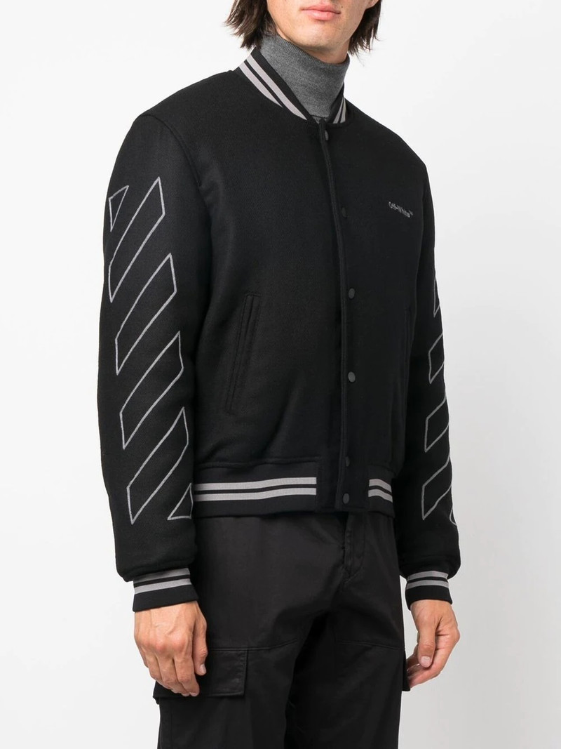 Diag-stripe varsity jacket 3