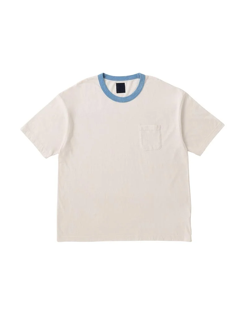 JUMBO TEE S/S 2-TONE (N.D.) LT.INDIGO - 1