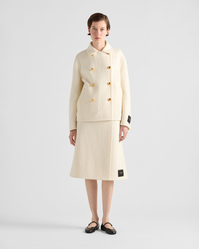 Prada Twill midi-skirt outlook