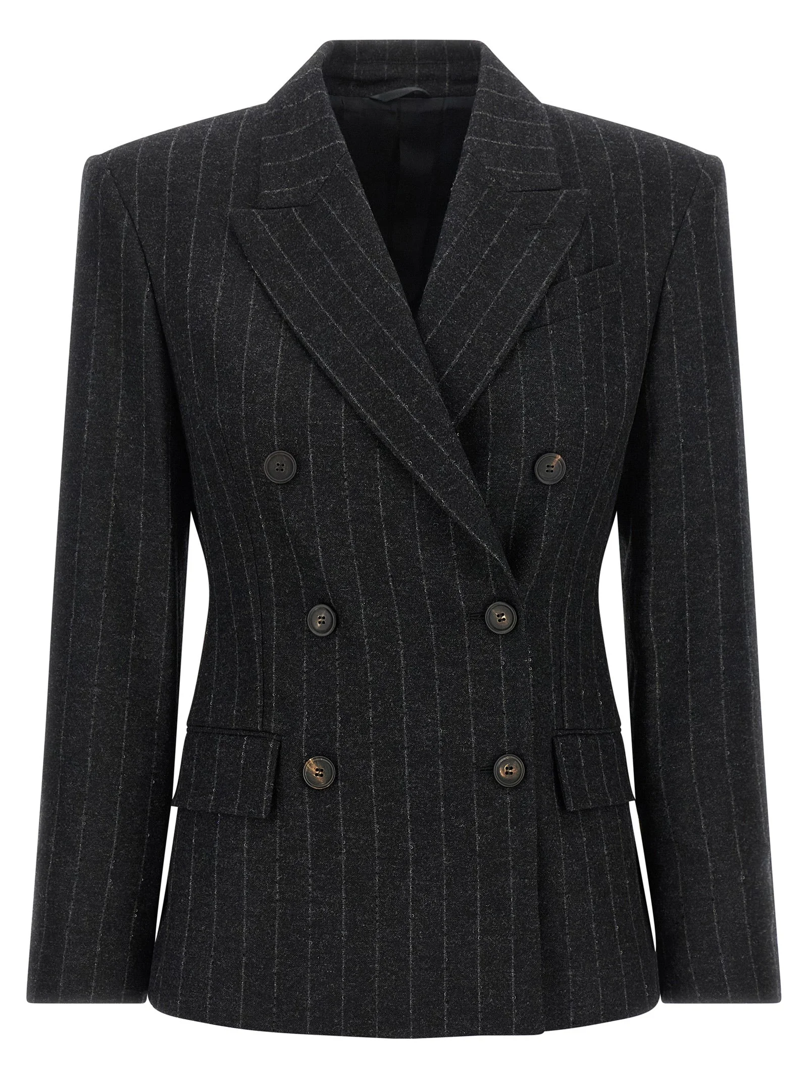 Brunello Cucinelli Women Pinstripe Blazer - 1