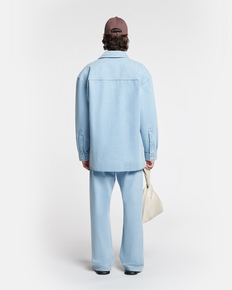 Crochet-Trimmed Denim Shirt 5