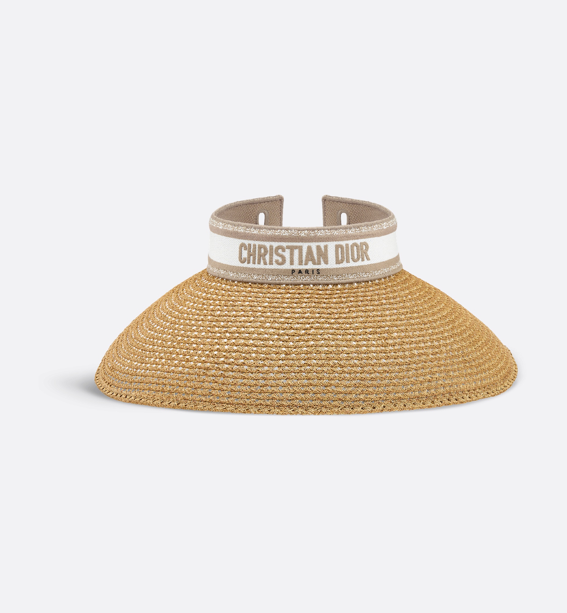 Dior Dioriviera D-Ocean サンバイザー Dioriviera D-Ocean Visor with Mitzah Straw with Navy Blue