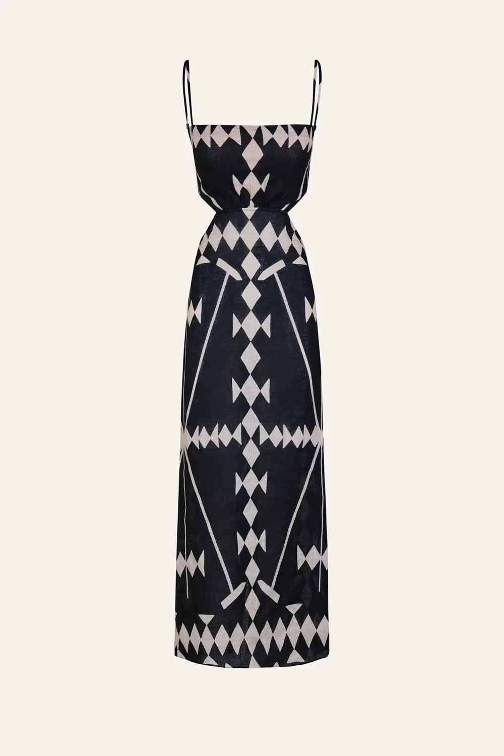 Tactile Dress Ecru-Black - 1